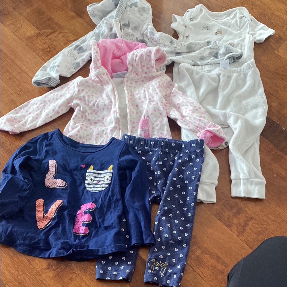 Kids Matching Set with Pink and Blue Outfits